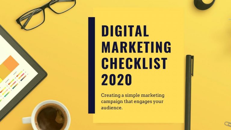 digital marketing checklist - creating a simple and engaging marketing campaign